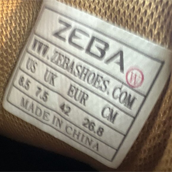 ZEBA Hands Free Brown Leather Sneakers Comfort Walking Shoes Mens US Size 8.5 - Picture 6 of 6